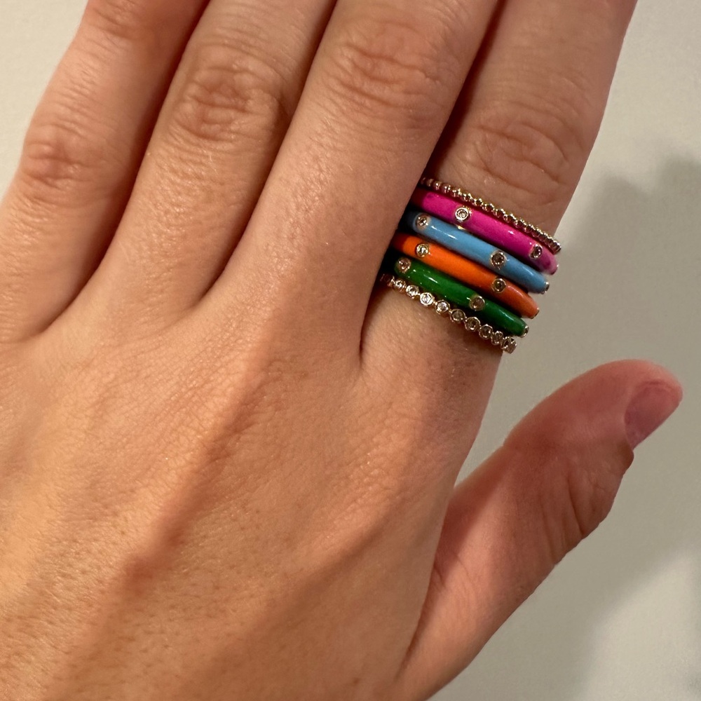 Colorful Stackable Rings Set